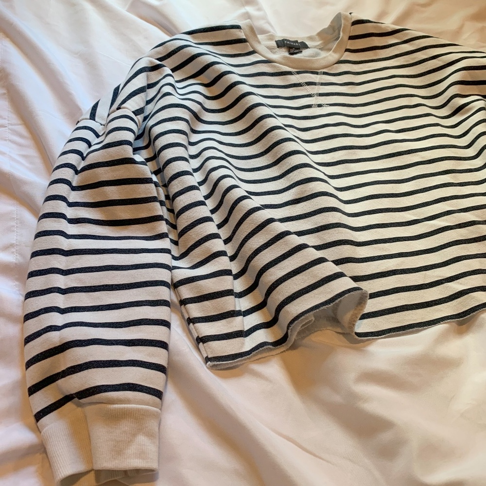 Cropped Striped Sweater